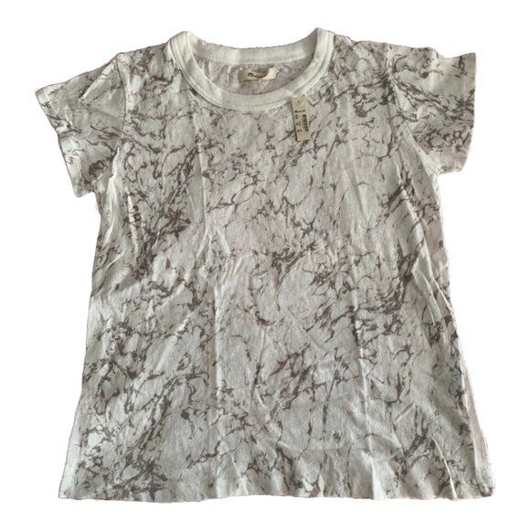 NWT MADEWELL Women's White Marble Perfect Vintage T-shirt Sz Small - Picture 5 of 7